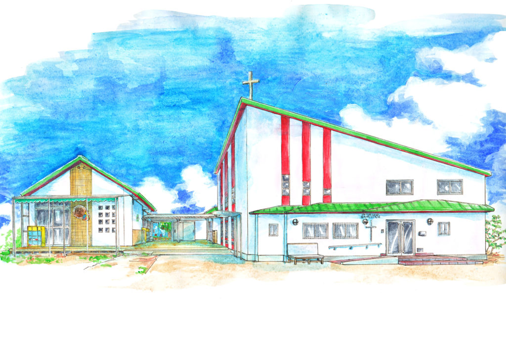 学園前集会の写真